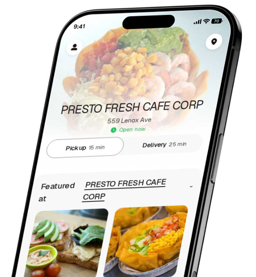 PRESTO FRESH CAFE CORP app preview